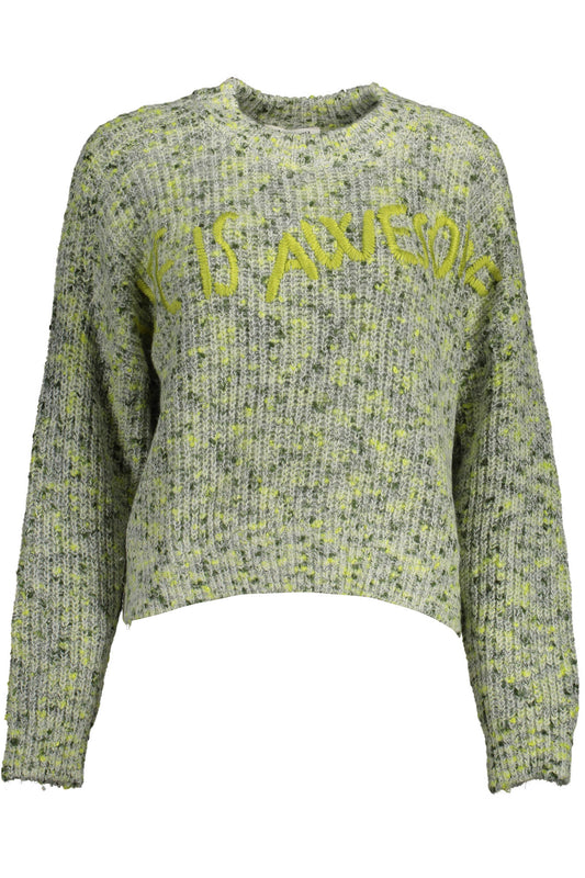 DESIGUAL GREEN WOMAN SWEATER
