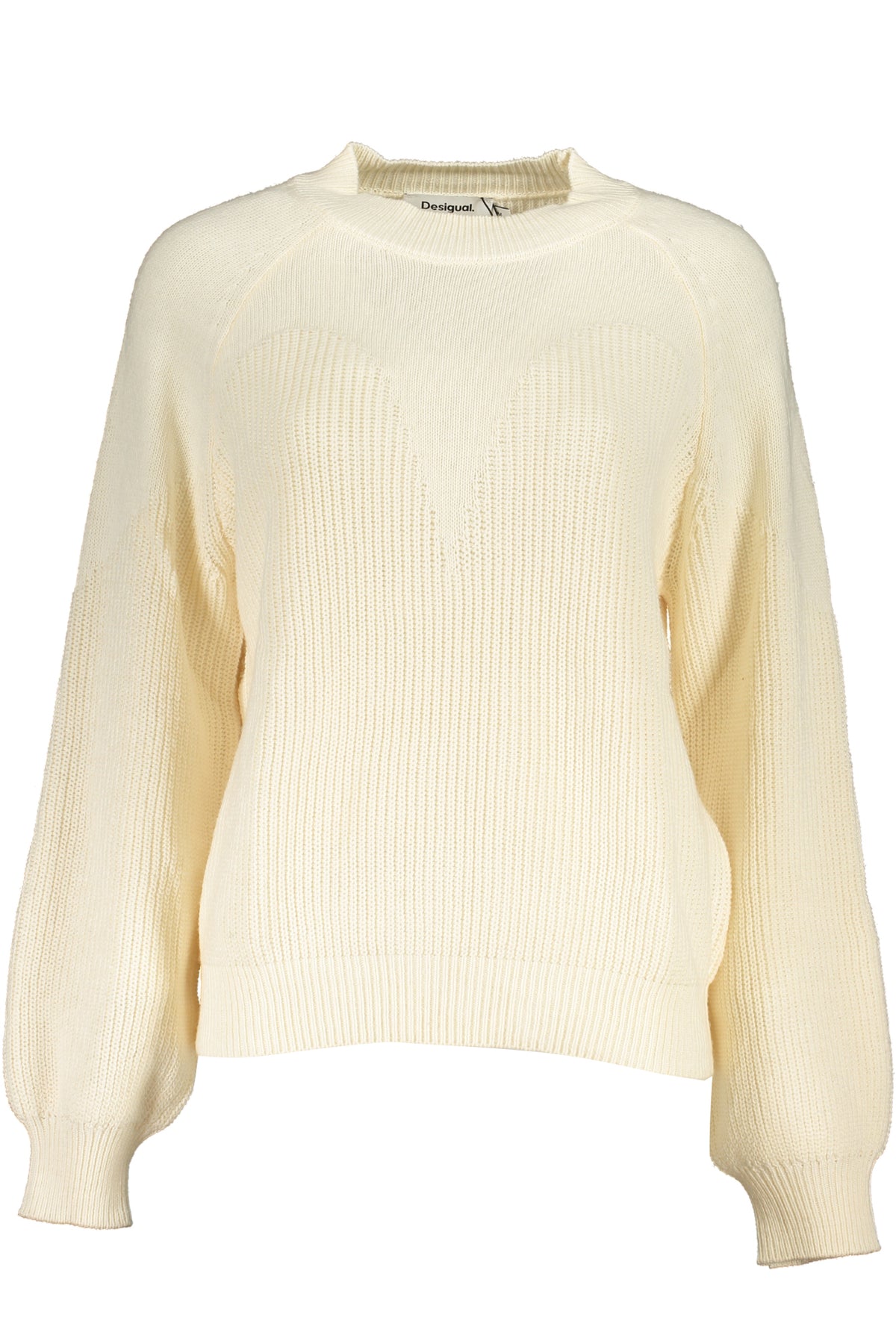 DESIGUAL WHITE WOMEN'S SWEATER