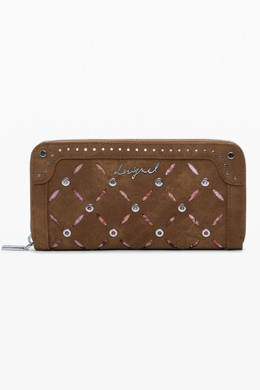 DESIGUAL WOMEN'S BROWN WALLET