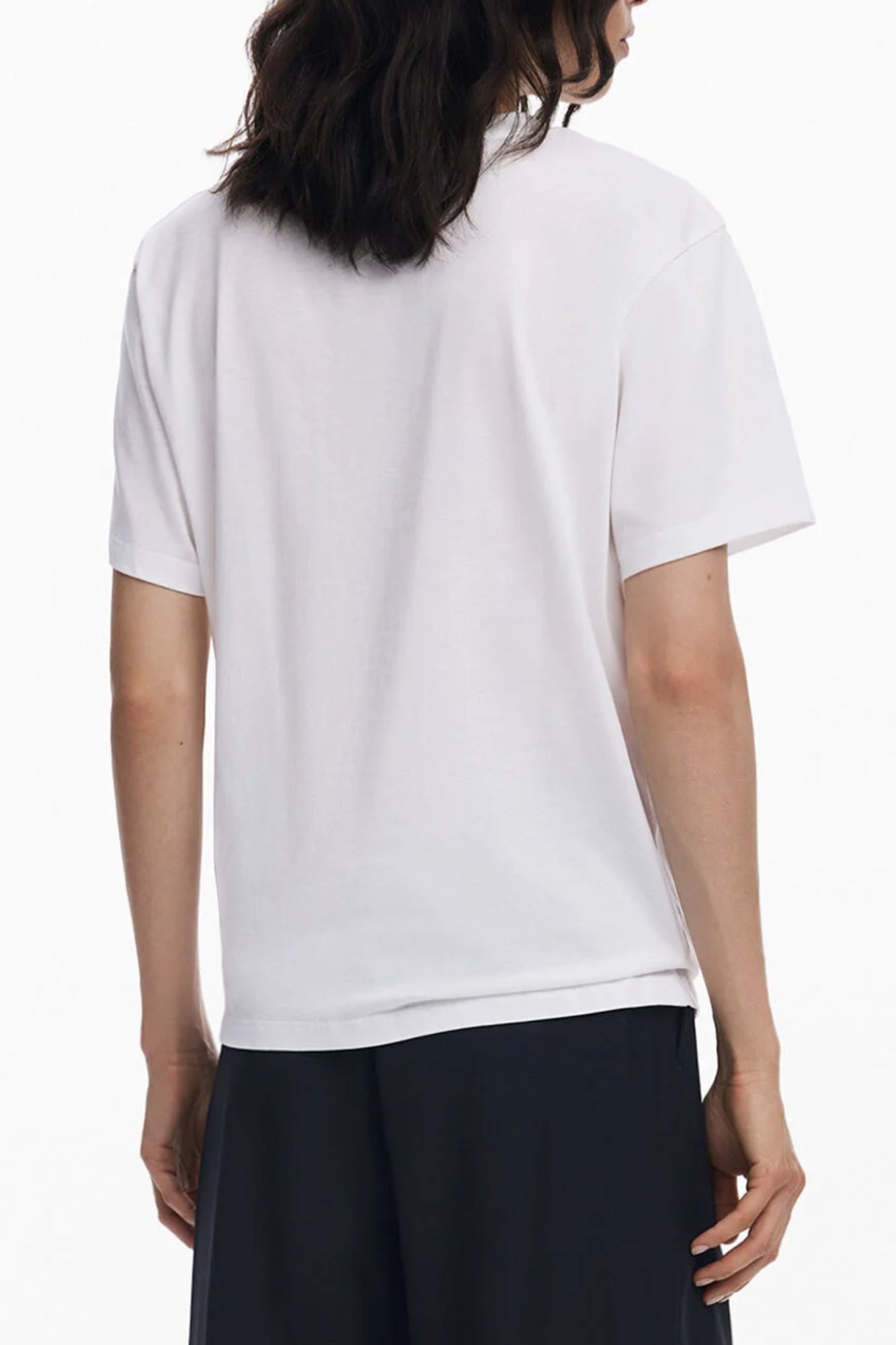 DESIGUAL WOMEN'S SHORT-SLEEVE T-SHIRT WHITE