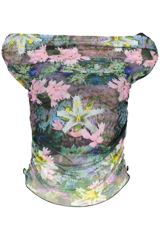 DESIGUAL WOMEN'S SHORT-SLEEVED T-SHIRT GREEN