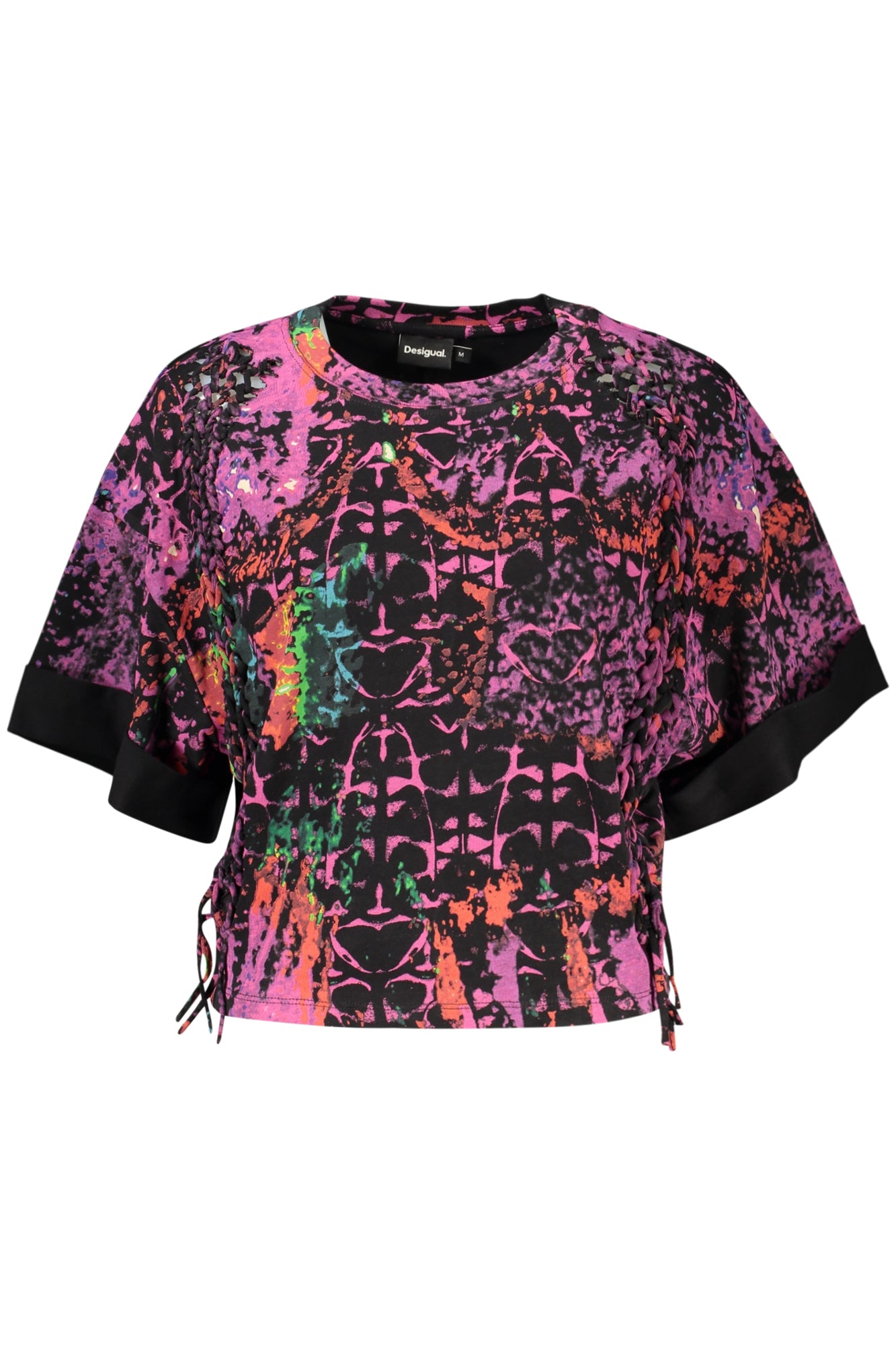 DESIGUAL WOMEN'S SHORT-SLEEVE T-SHIRT PURPLE