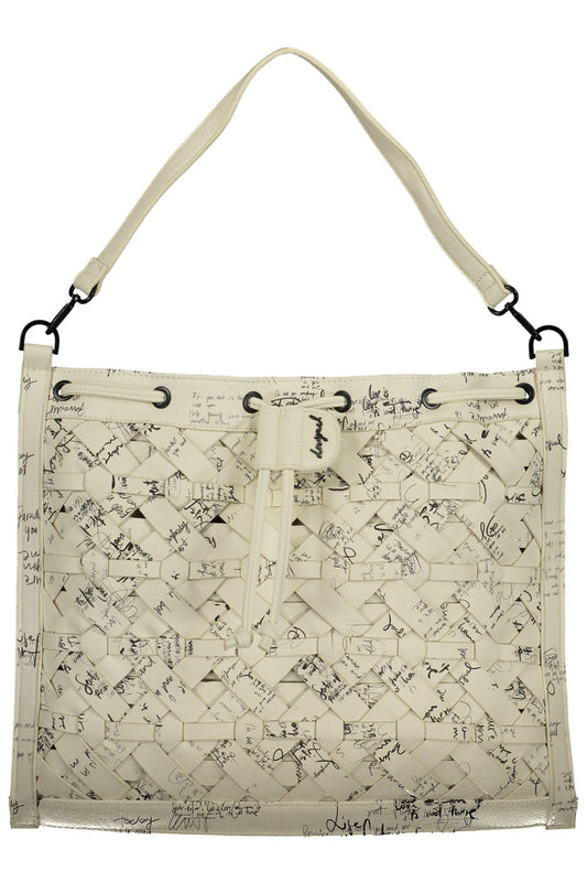DESIGUAL WOMEN'S WHITE BACKPACK