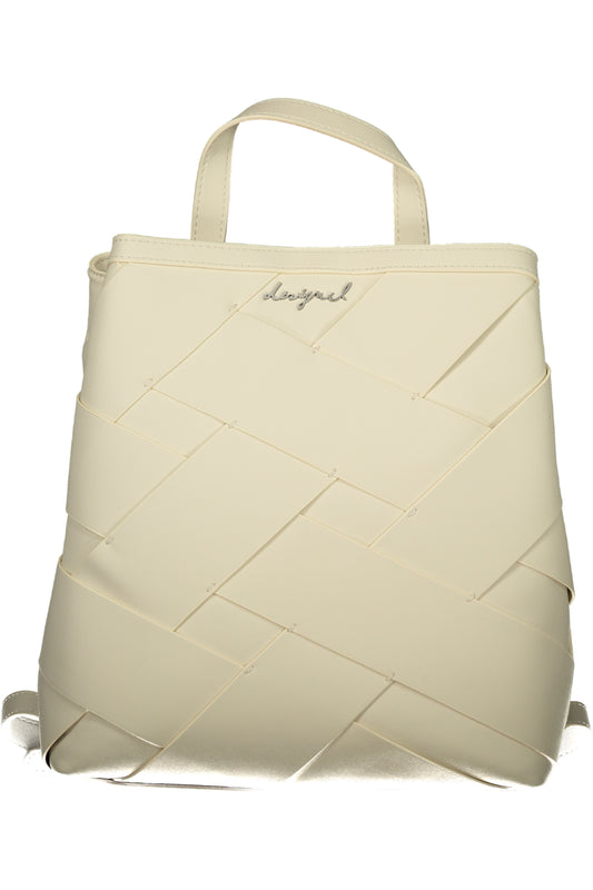 DESIGUAL WOMEN'S WHITE BACKPACK