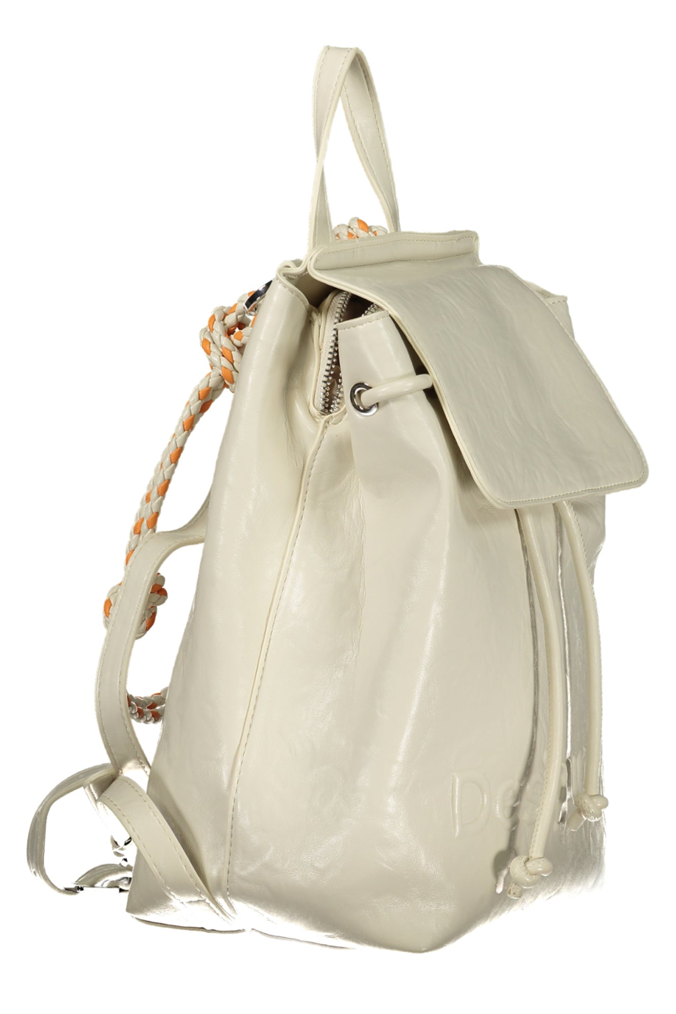 DESIGUAL WOMEN'S WHITE BACKPACK
