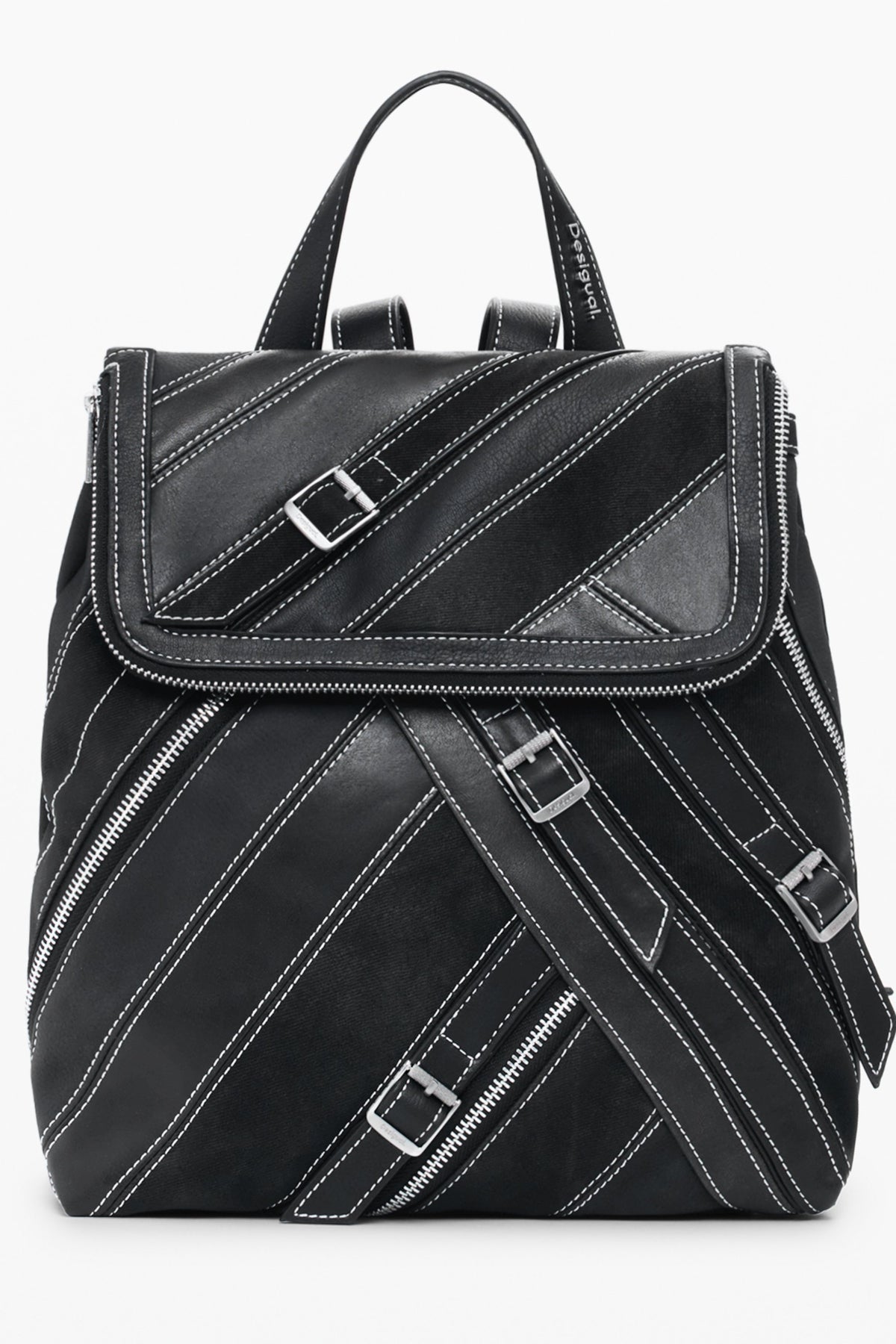 DESIGUAL WOMEN'S BLACK BACKPACK