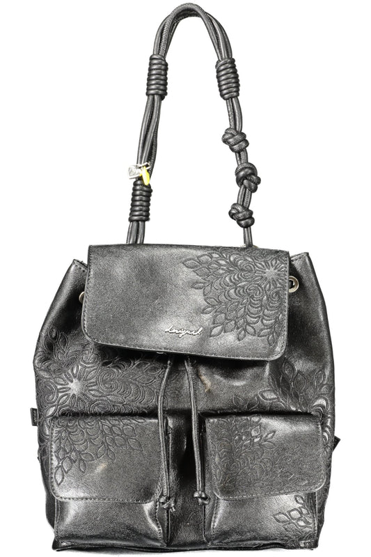 DESIGUAL WOMEN'S BLACK BACKPACK