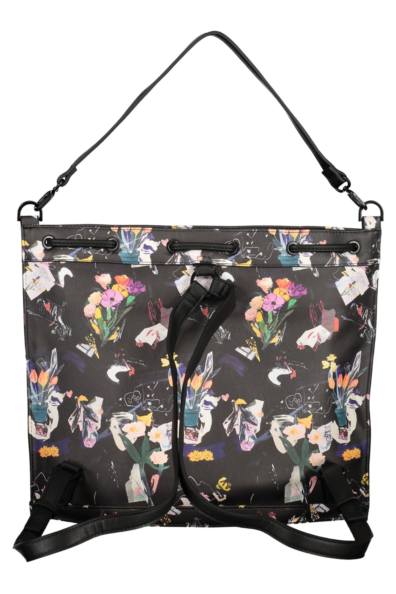 DESIGUAL WOMEN'S BLACK BACKPACK