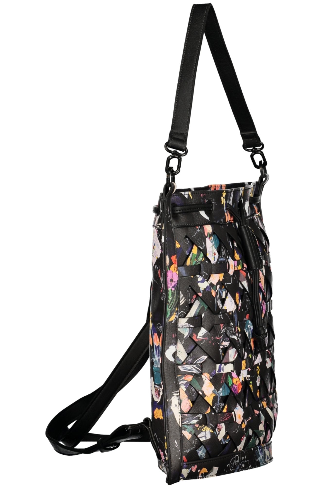 DESIGUAL WOMEN'S BLACK BACKPACK