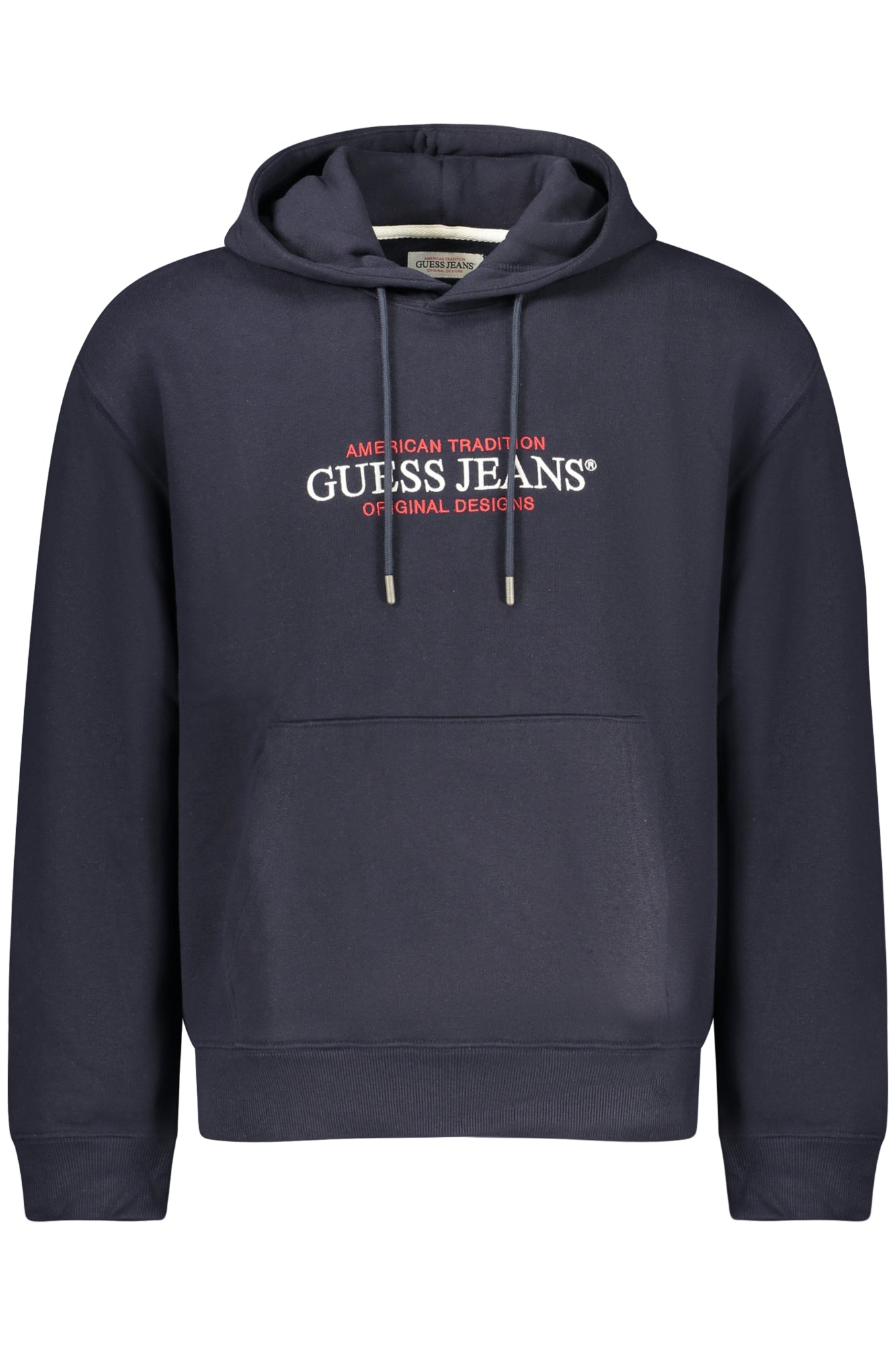 GUESS JEANS MEN'S BLUE ZIP-UP SWEATSHIRT