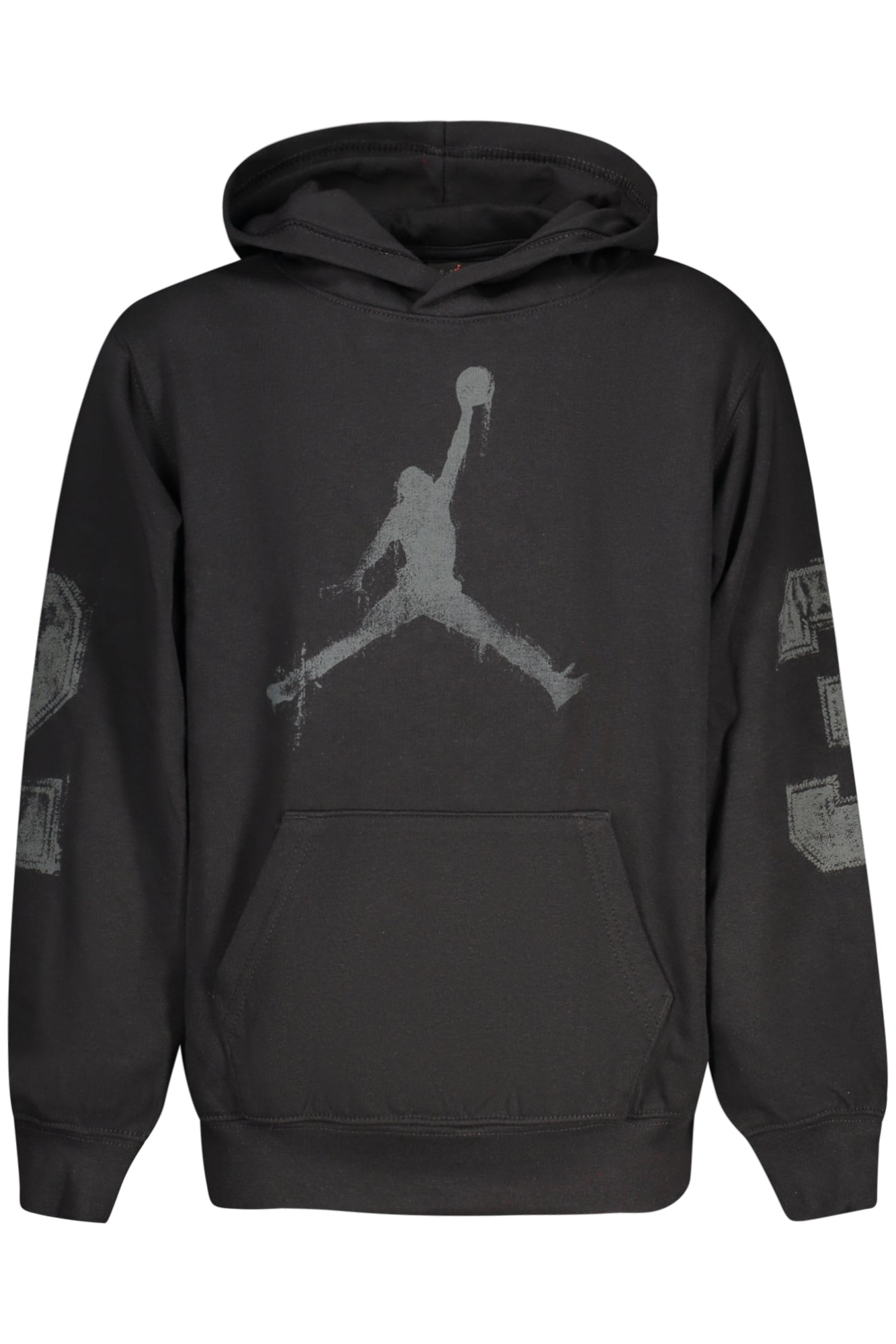 JORDAN KIDS' BLACK ZIP-UP SWEATSHIRT