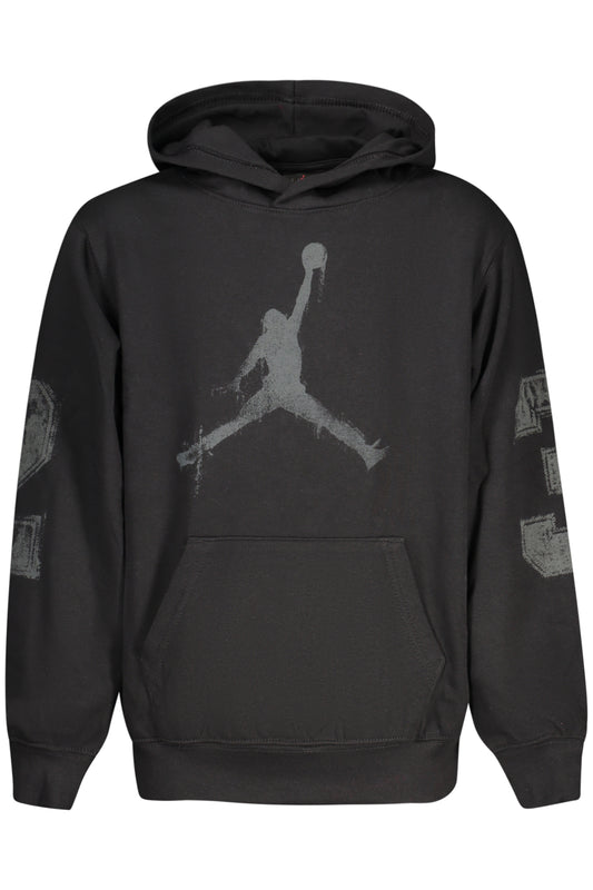 JORDAN KIDS' BLACK ZIP-UP SWEATSHIRT