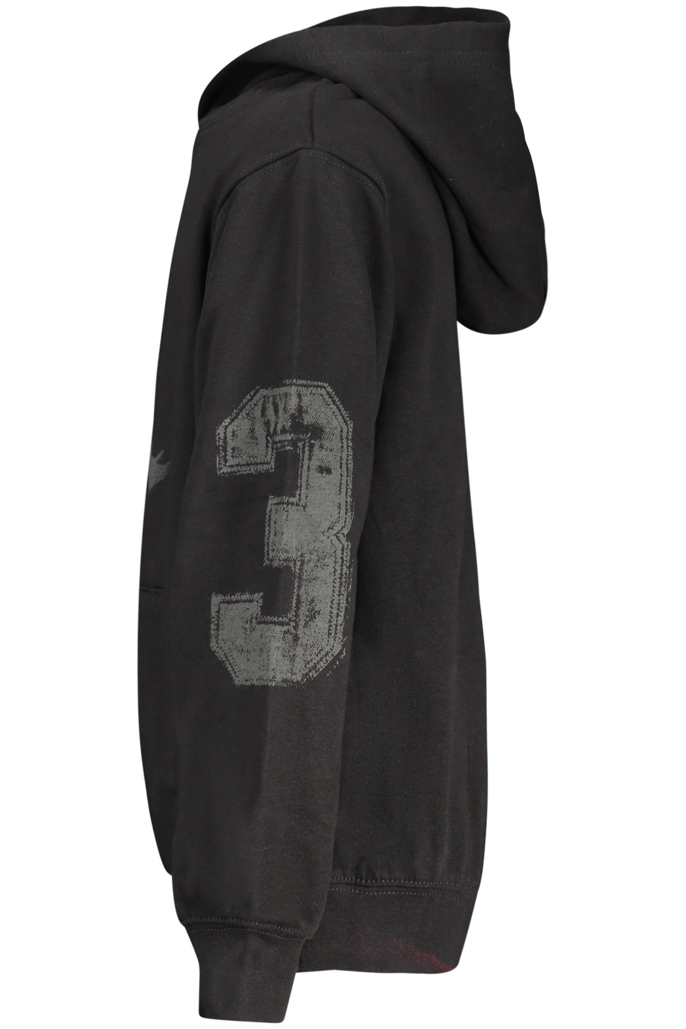 JORDAN KIDS' BLACK ZIP-UP SWEATSHIRT