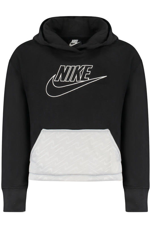 NIKE KIDS' BLACK ZIP-UP SWEATSHIRT