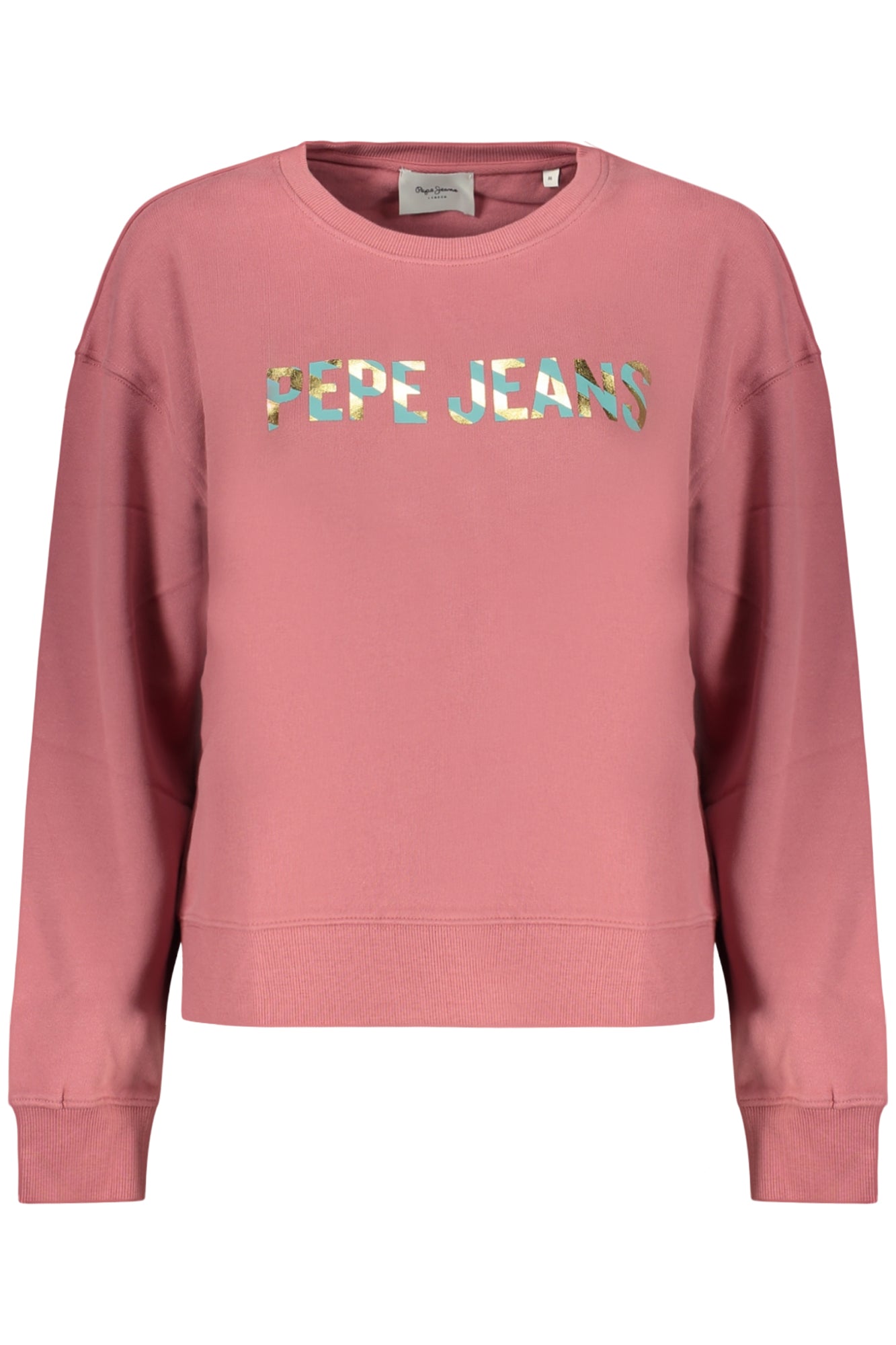 PEPE JEANS WOMEN'S PINK ZIP-UP SWEATSHIRT
