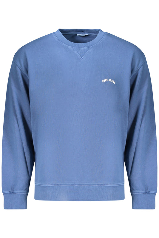 PEPE JEANS MEN'S BLUE ZIP-UP SWEATSHIRT