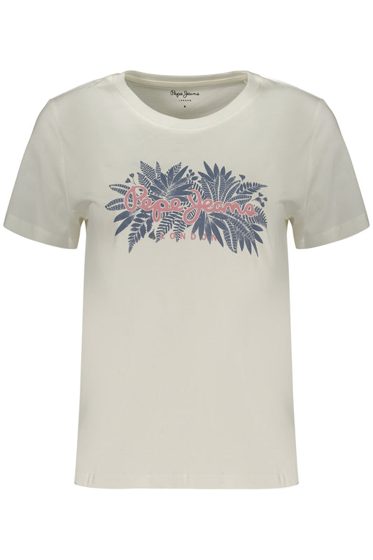 PEPE JEANS WOMEN'S SHORT-SLEEVE T-SHIRT WHITE