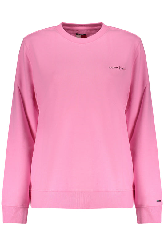 TOMMY HILFIGER WOMEN'S PINK ZIP-UP SWEATSHIRT