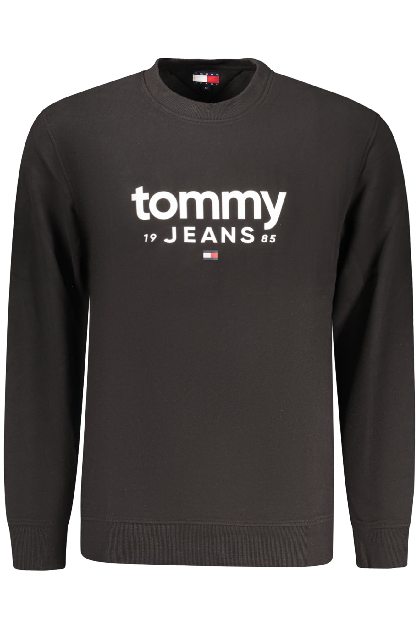 TOMMY HILFIGER MEN'S BLACK ZIP-UP SWEATSHIRT