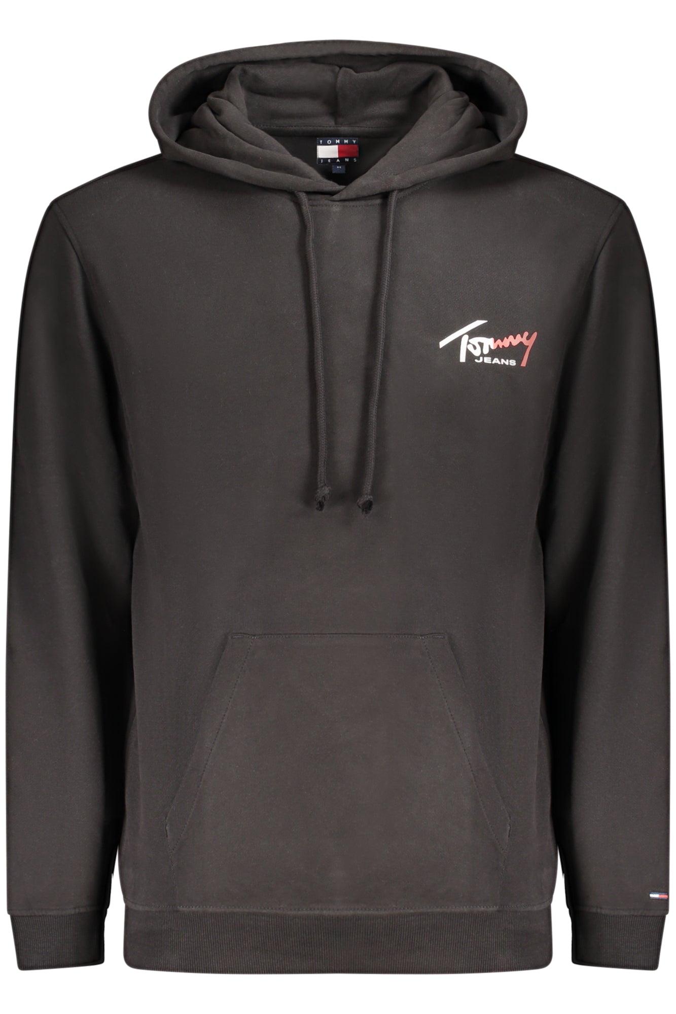 TOMMY HILFIGER MEN'S BLACK ZIP-UP SWEATSHIRT