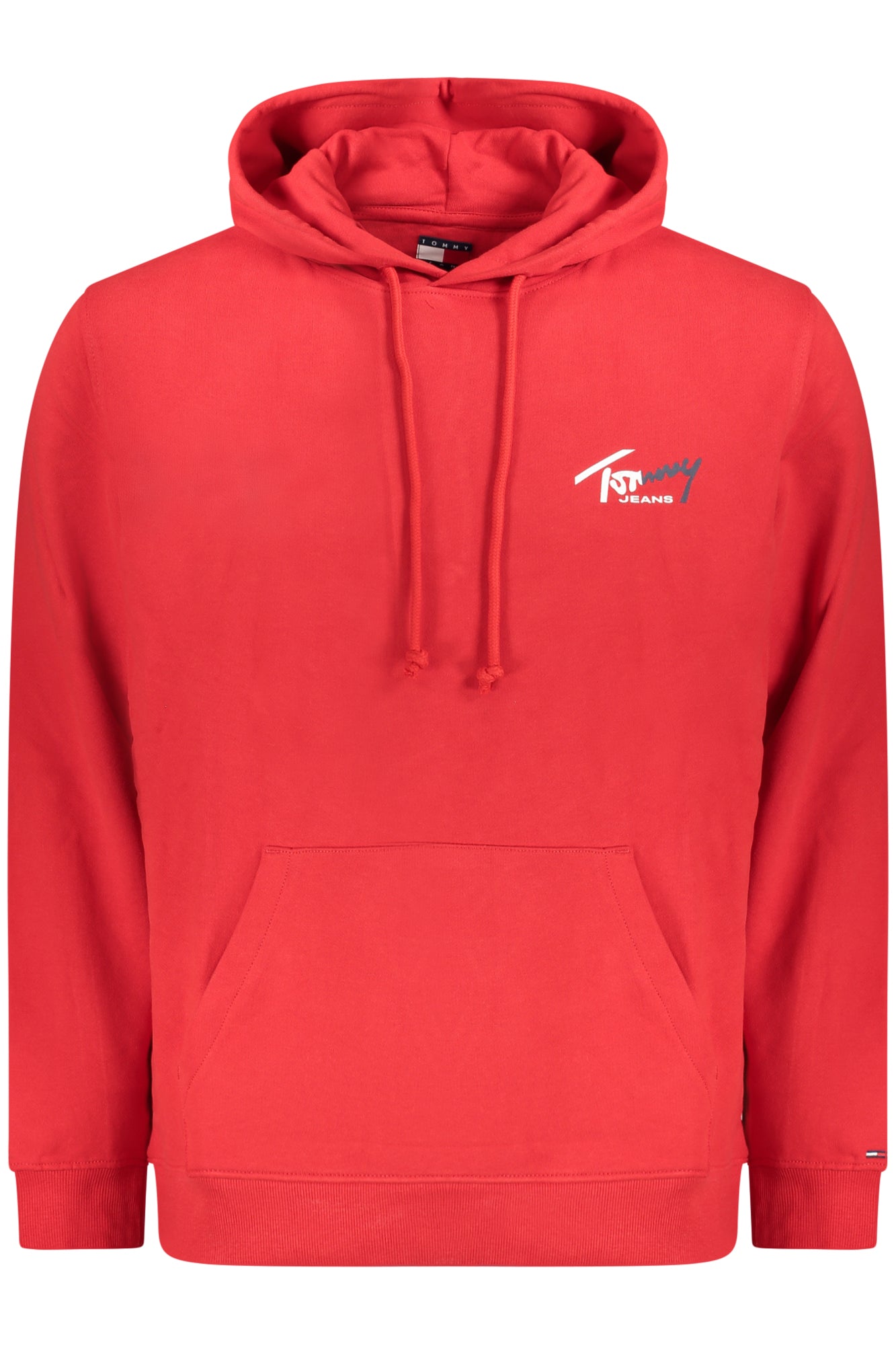 TOMMY HILFIGER MEN'S RED ZIP-UP SWEATSHIRT