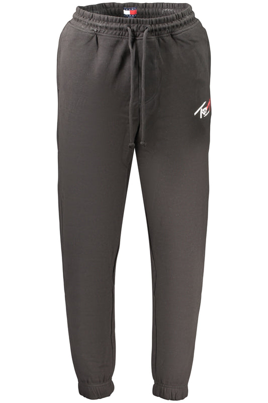 TOMMY HILFIGER MEN'S BLACK LONG SWEATPANTS